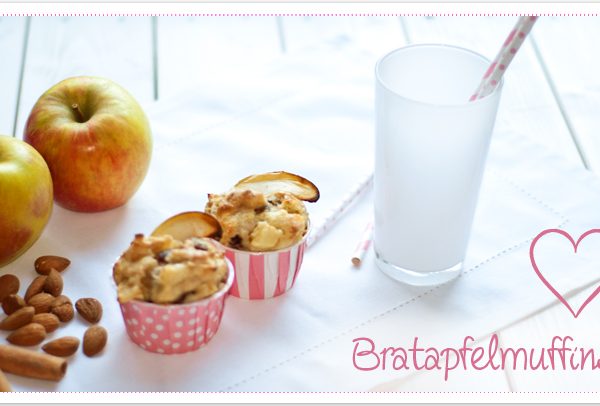 Bratapfelmuffins mit Marzipan