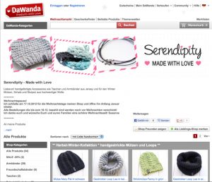 DaWanda-Shop-Eröffnung