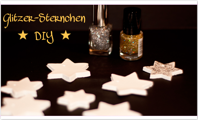 Glitzer-Sterne DIY