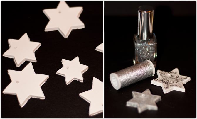 Glitzer-Sterne DIY