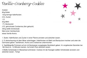 Rezept Vanille Cranberry Cookies