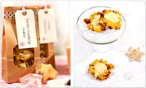 Vanille-Cranberry-Cookies Verpackung