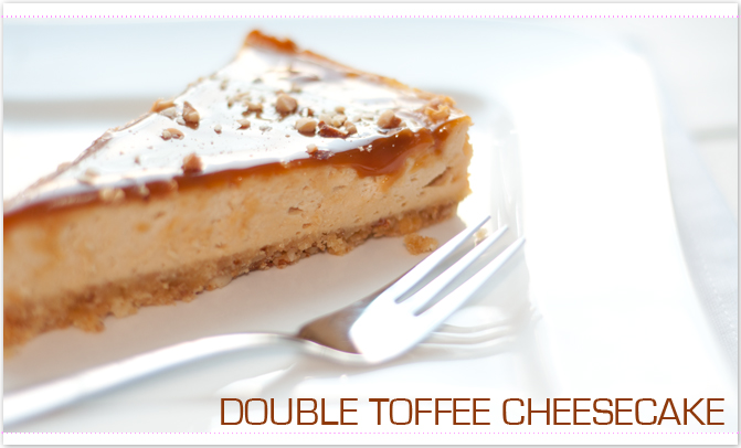 Double Toffee Cheesecake