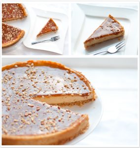 Double Toffee Cheesecake angerichtet