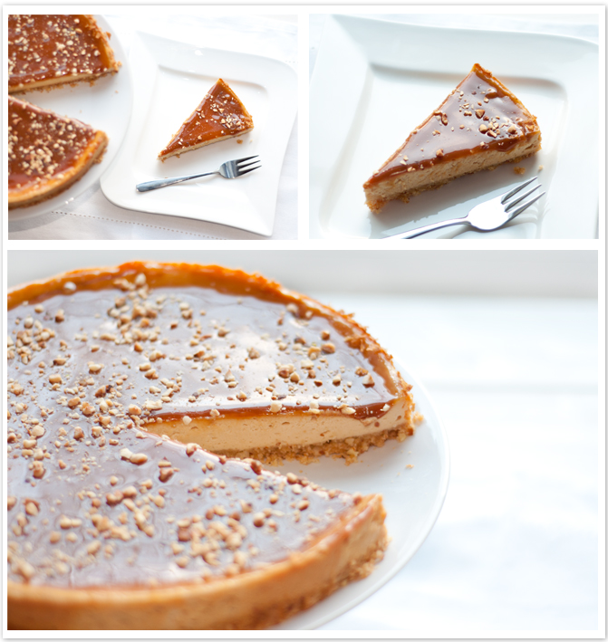 Double Toffee Cheesecake angerichtet