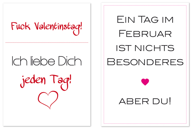 Valentinskarten zum Download