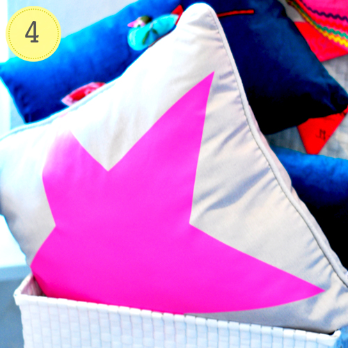 Frage4: Hätte ich am liebsten gekauft - Kissen mit Neon Stern