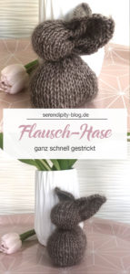 Flausch-Hase - schnelles DIY zu Ostern aus Woll-Resten