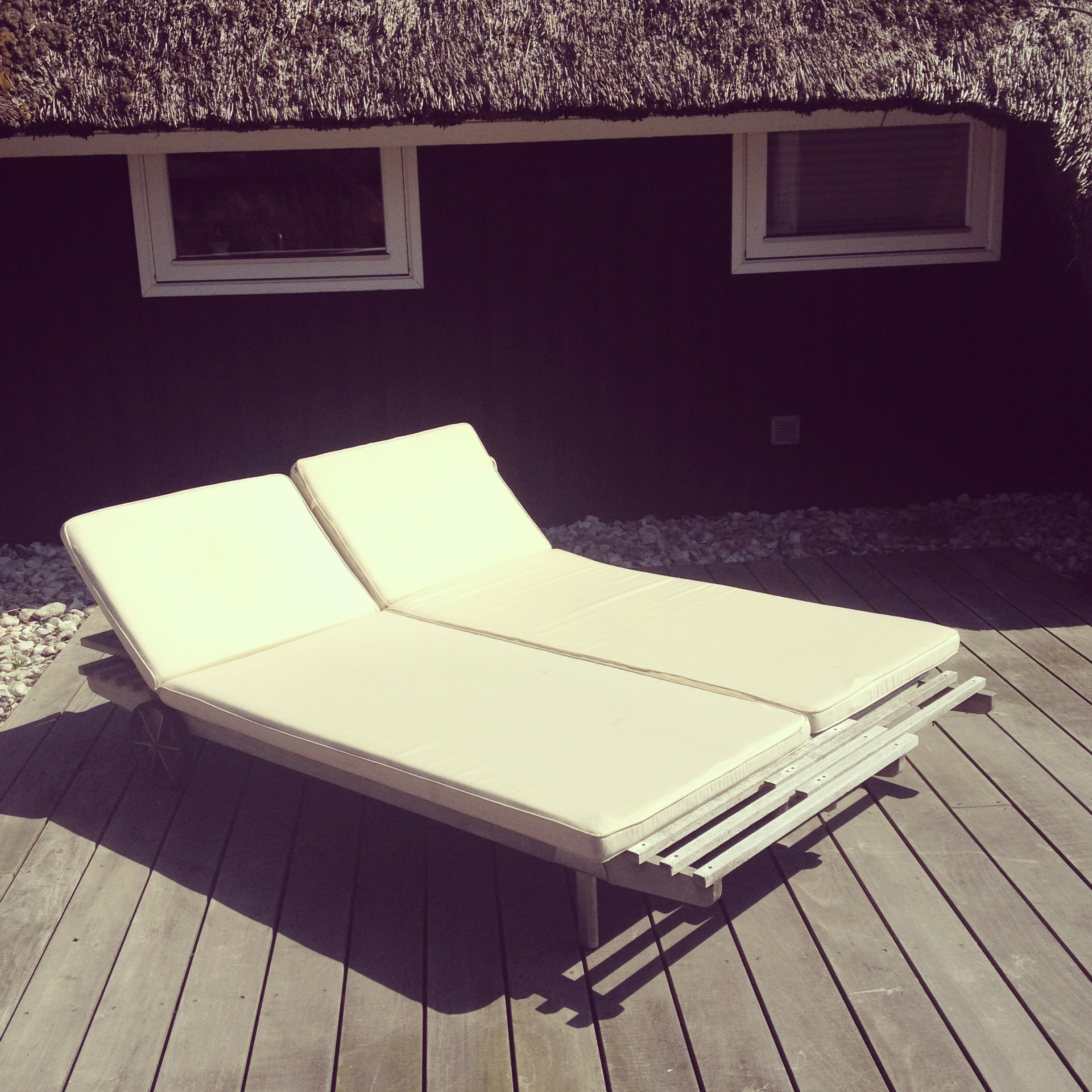 Unsere Sonnenplatz auf der Terrasse