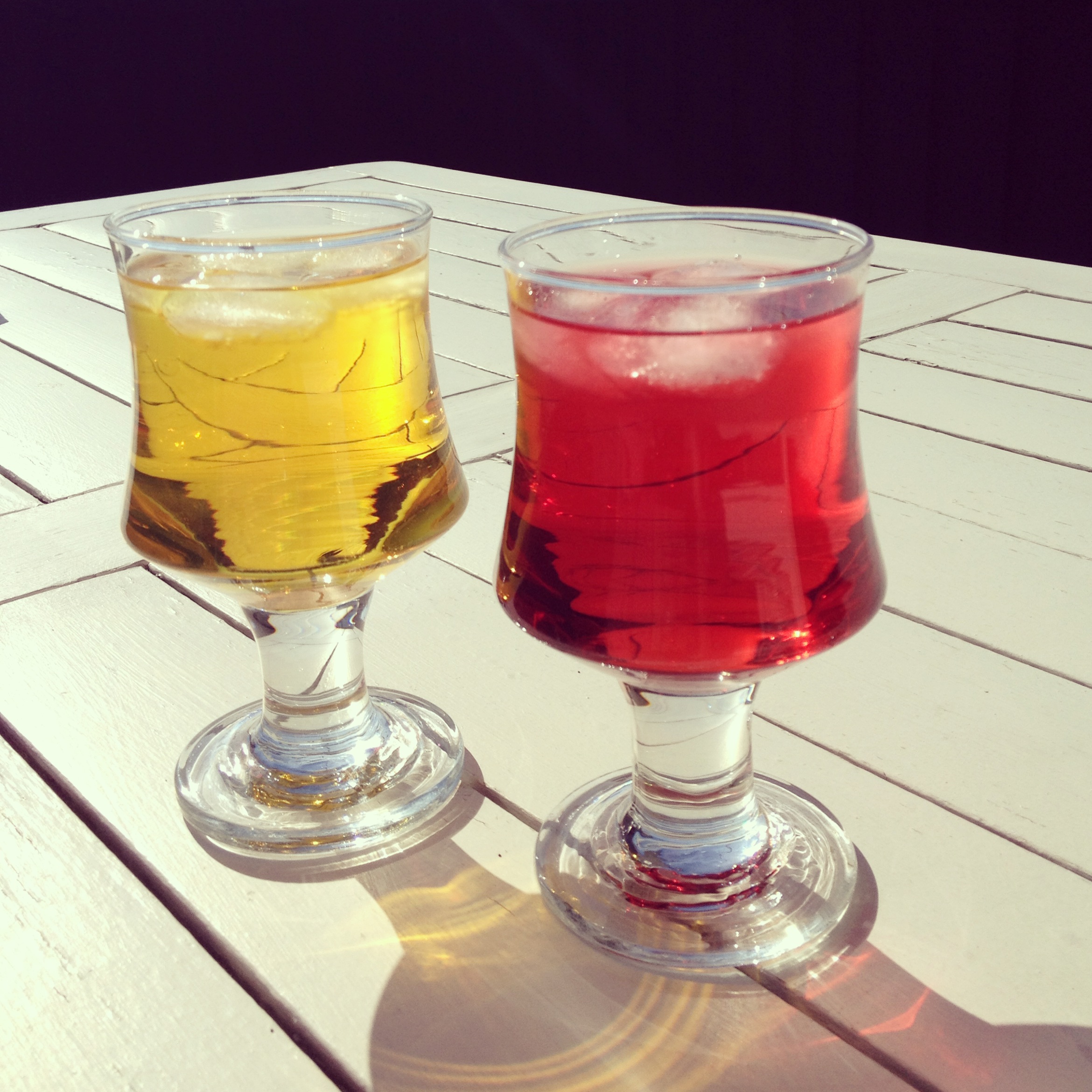 Drinks auf der Terrasse