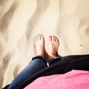 Füße im Sand