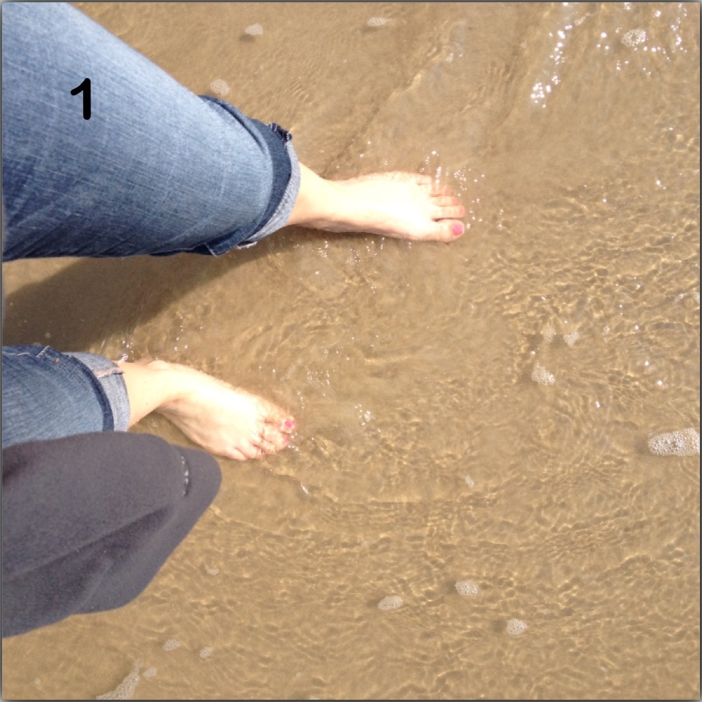 Frage1: schönes Gefühl - Füße im Wasser