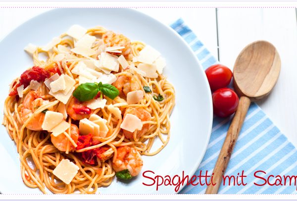 Spaghetti mit Scampi