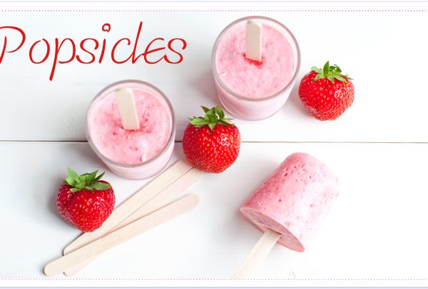 Erdbeer-Popsicles
