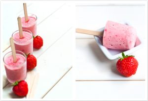 Erdbeer Popsicles