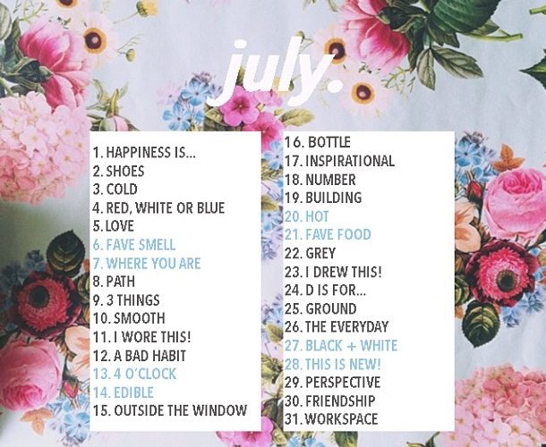 Liste Juli #fmsphotoaday