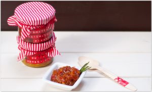 PamK Tomaten-Pfirsich-Chutney pikant