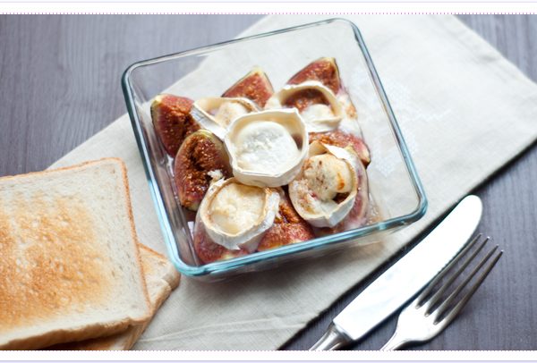 Überbackene Feigen mit Ziegenkäse und Honig