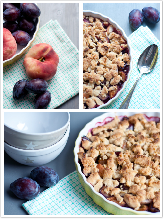 Pflaumen-Pfirsich-Crumble | Serendipity
