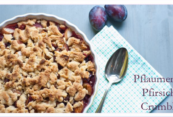 Pflaumen-Pfirsich-Crumble