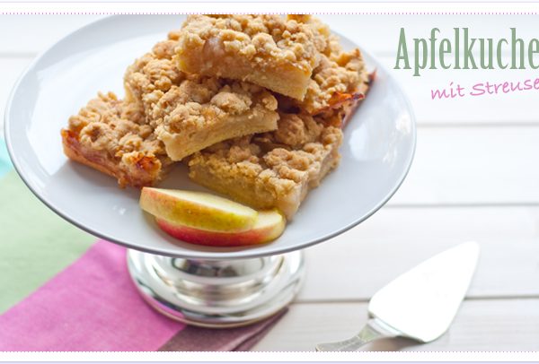 Apfelkuchen mit Streuseln