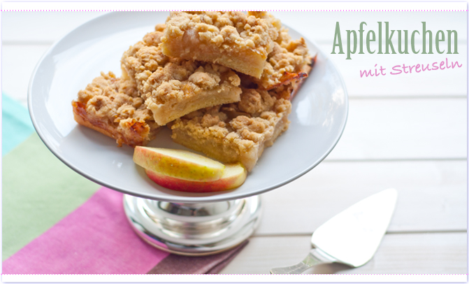 Apfelkuchen mit Streuseln