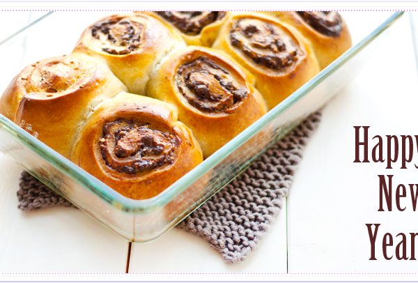 Happy New Year und Hefeschnecken