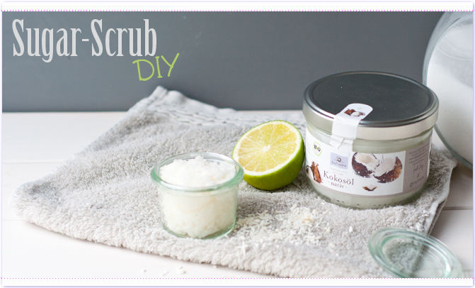 selbstgemachtes Sugar-Scrub Karibik und Honey