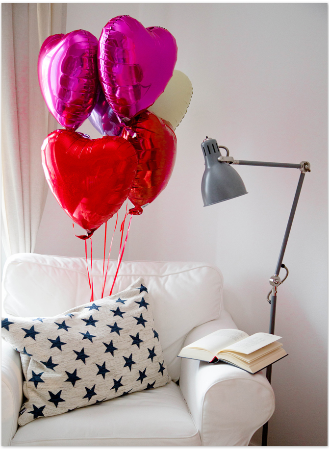 Valentinstag Heliumballons