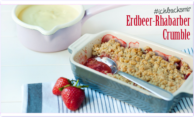 Erdbeer-Rhabarber-Crumble