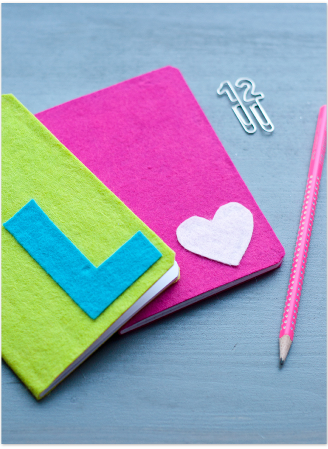 Notizbuch DIY Filz