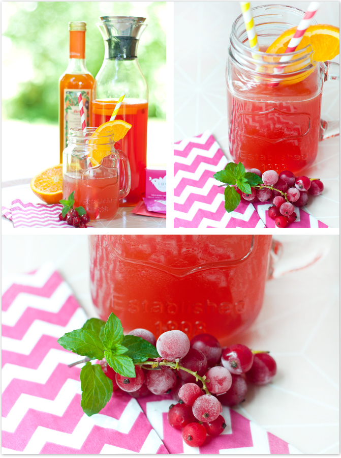 Wildberry-Exotic Eistee mit Orange-Maracuja