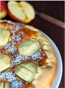 Apfelkuchen mit Marzipan für #ichbacksmir