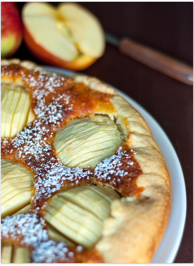 Apfelkuchen mit Marzipan für #ichbacksmir
