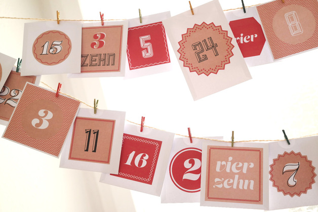Adventskalender von Matrjoschki zum selbstausdrucken
