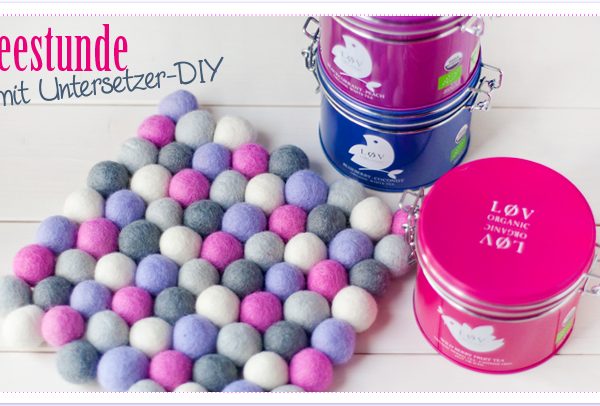 Teestunde und Untersetzer-DIY