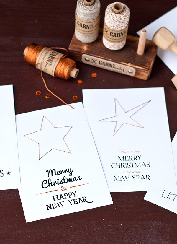 Weihnachtskarten DIY