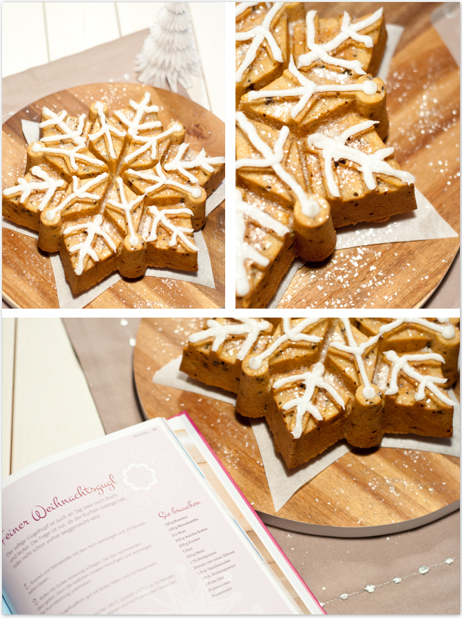 Weihnachtskuchen Schneeflocke für #ichbacksmir