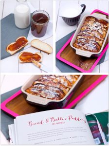 warmer Brotauflauf mit Marmelade