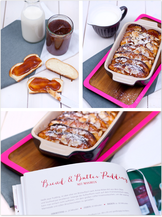 warmer Brotauflauf mit Marmelade