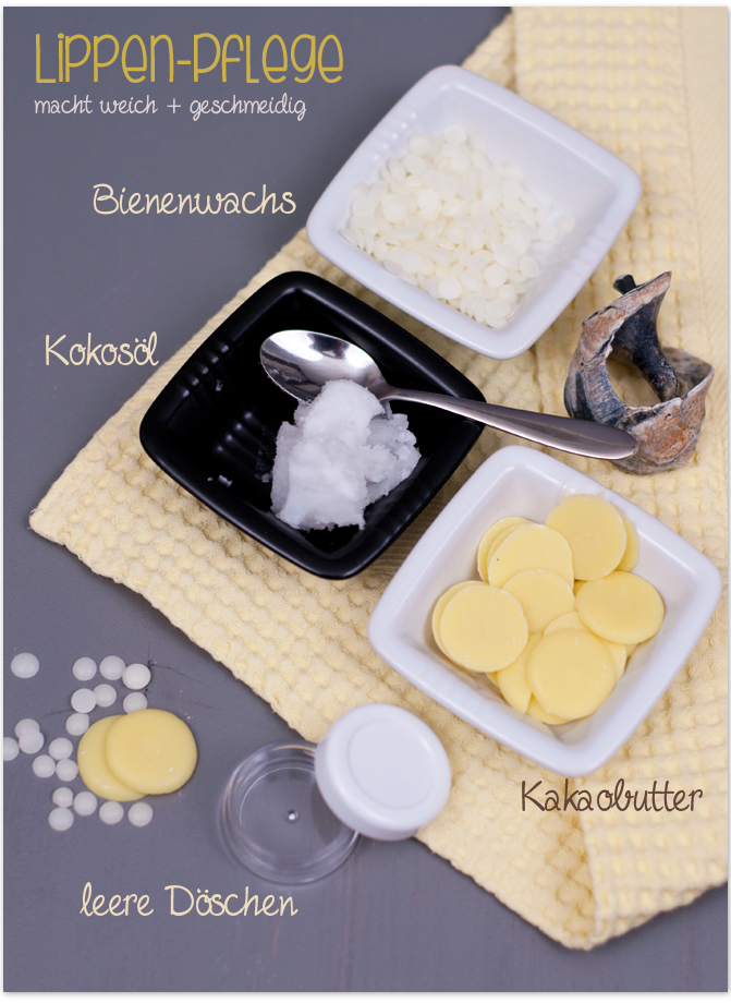 Zutaten Lippenpflege DIY