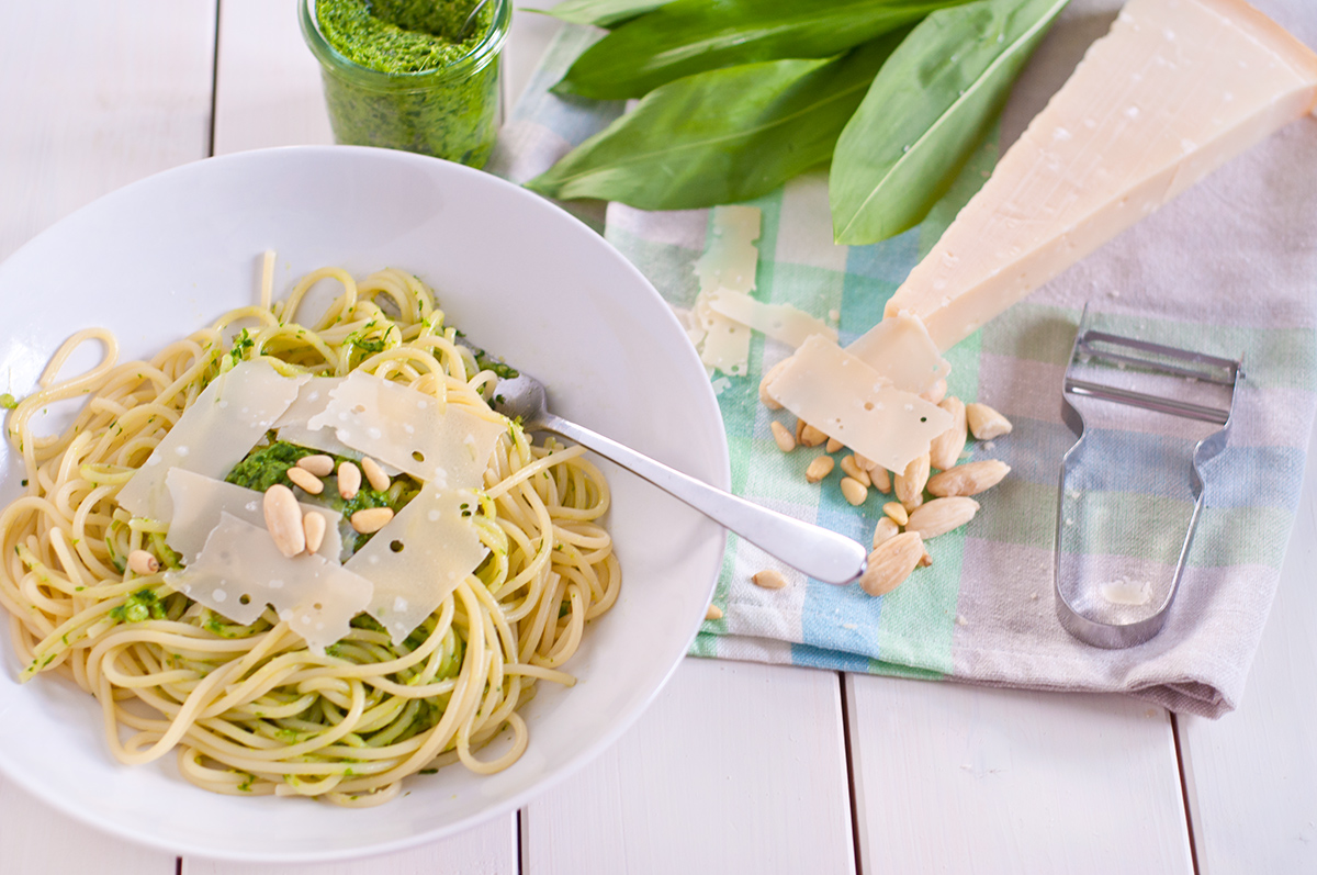 Bärlauchpesto mit Pasta