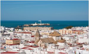Càdiz von der Aussichtsplattform des Torre Taviro