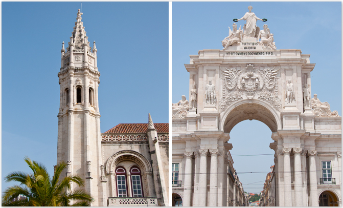 Mosteiro dos Jeronimos und Rua do Comercio