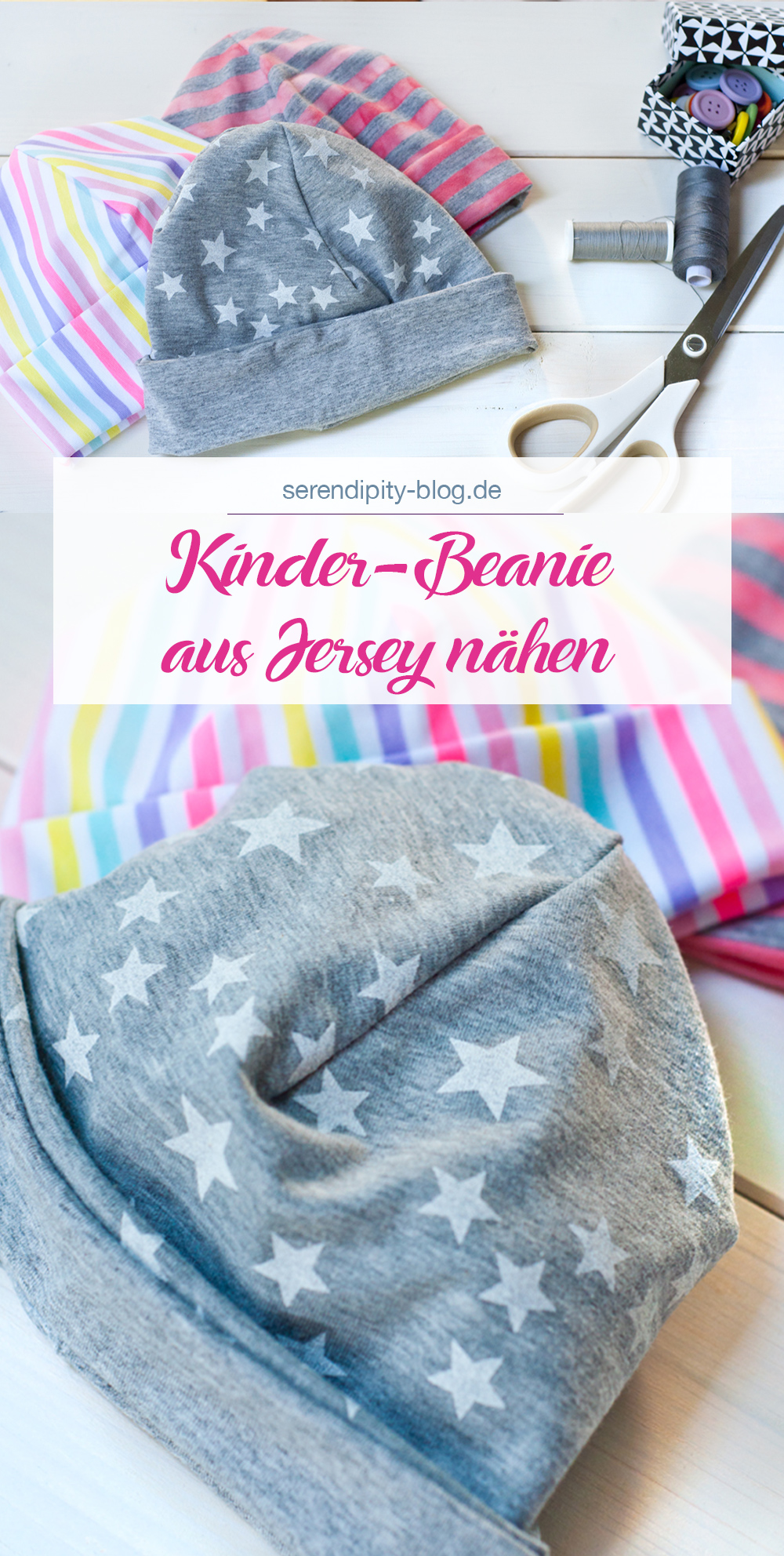 Kinder-Beanie aus Jersey nähen