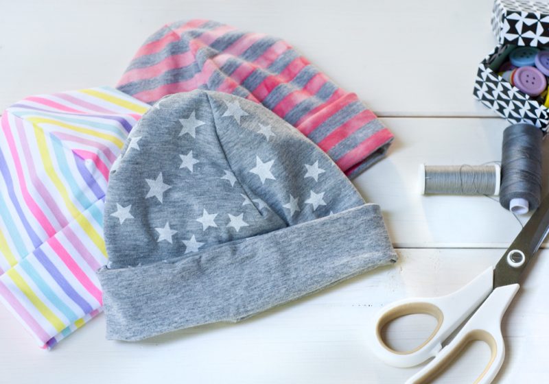 Beanie aus Jersey für Kinder inkl. Schnittmuster und DIY-Anleitungv