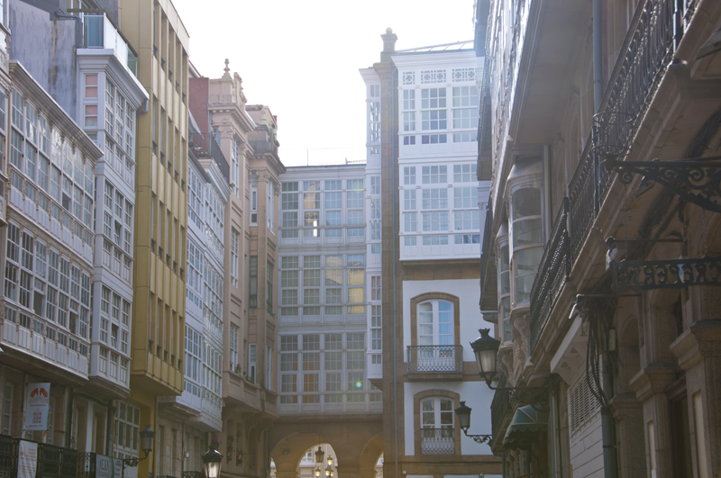 La Coruna Glasfassaden Calle Real