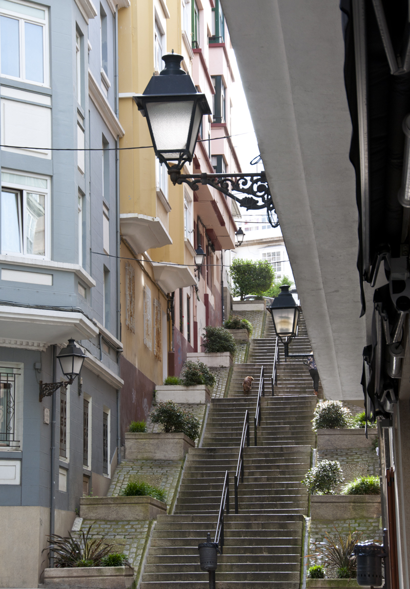 La Coruna Treppen Richtung Altstadt