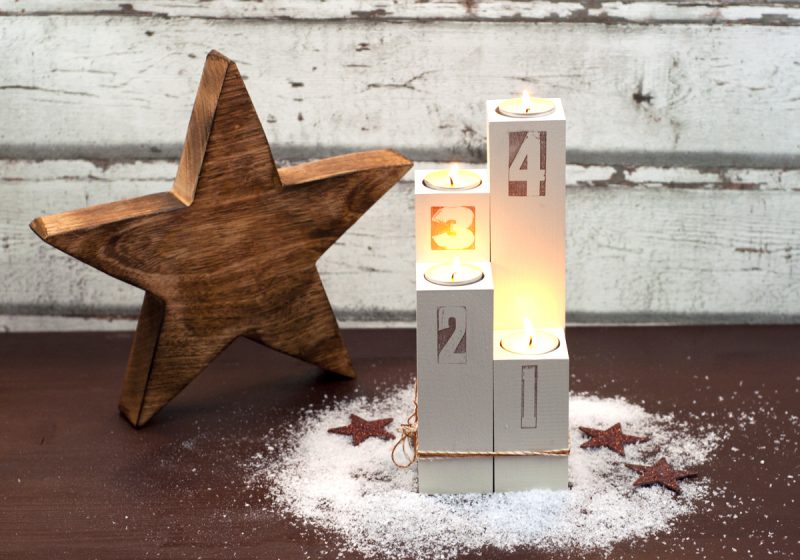 Adventskranz mal anders DIY