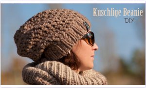 Beanie gestrickt und gehäkelt DIY